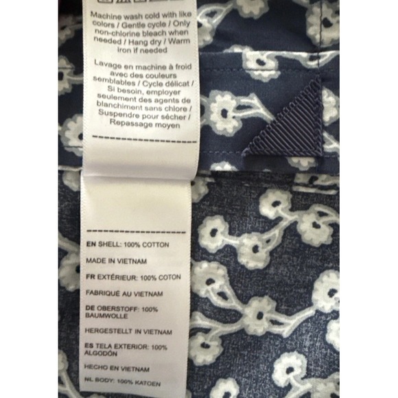 UNTUCKit Azal Short Sleeve Button Up Blue Floral Lightweight Men's L Reg Fit EUC - Picture 5 of 6